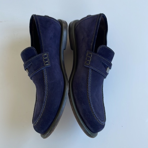 Jimmy Choo Mens Blue Suede Loafers 39 1/2 - Picture 8 of 15